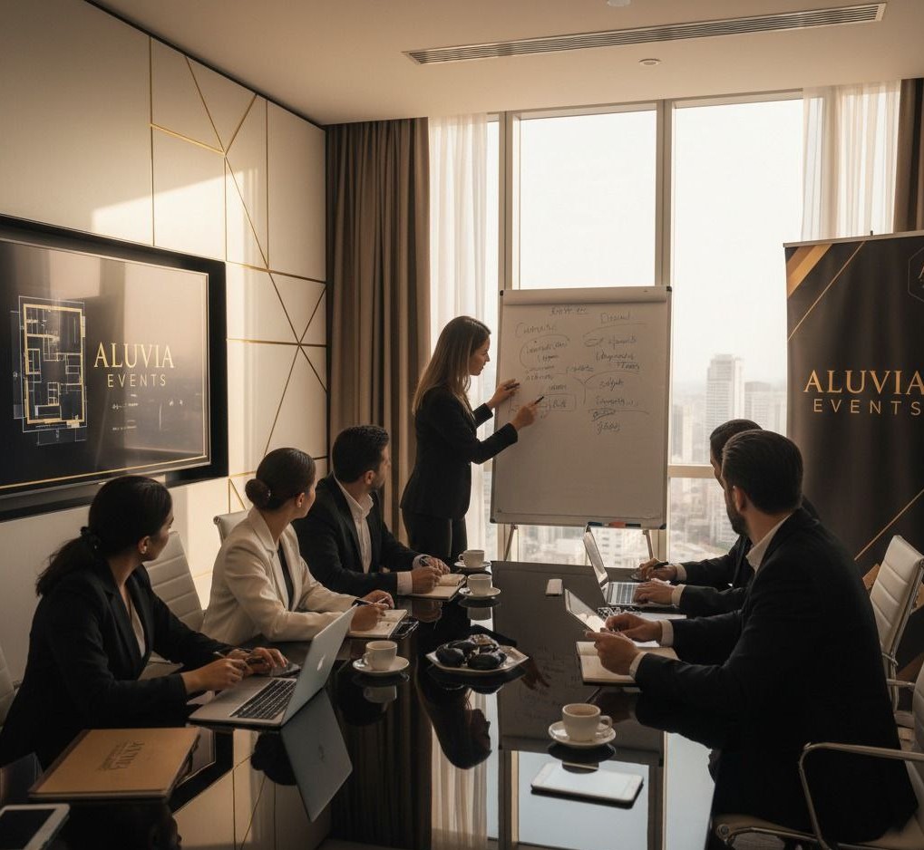 Exhibition event managed by Aluvia